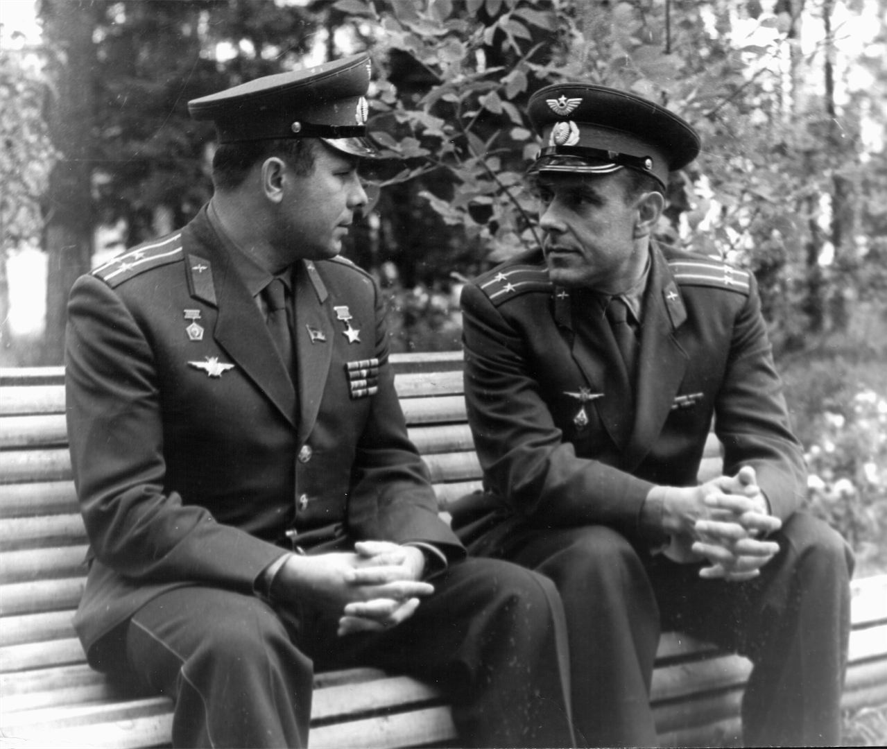 Yuri Gagarin and Vladimir Komarov